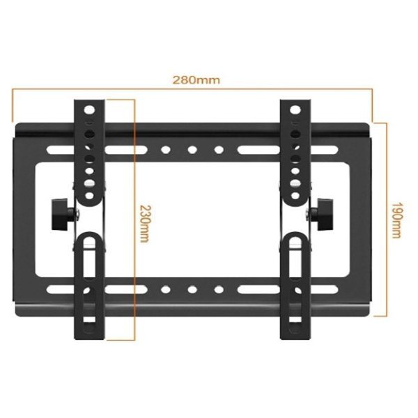 WALL MOUNT 101N Flat Screen 14-42 Inch - Black - Image 3