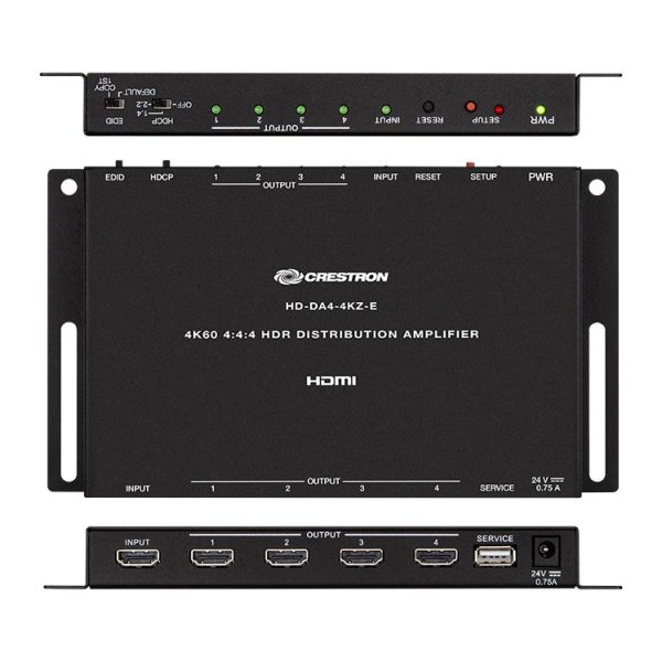 CRESTRON-HD-DA4-4KZ-E distribution amplifier w/4k60 4.4.4&hdr - Image 2